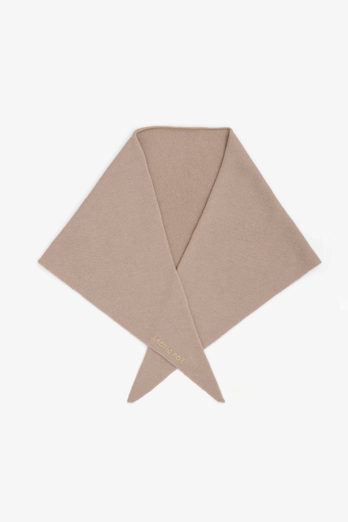 Dreieckstuch aus Merinowolle (S) – Soft Taupe – AW26