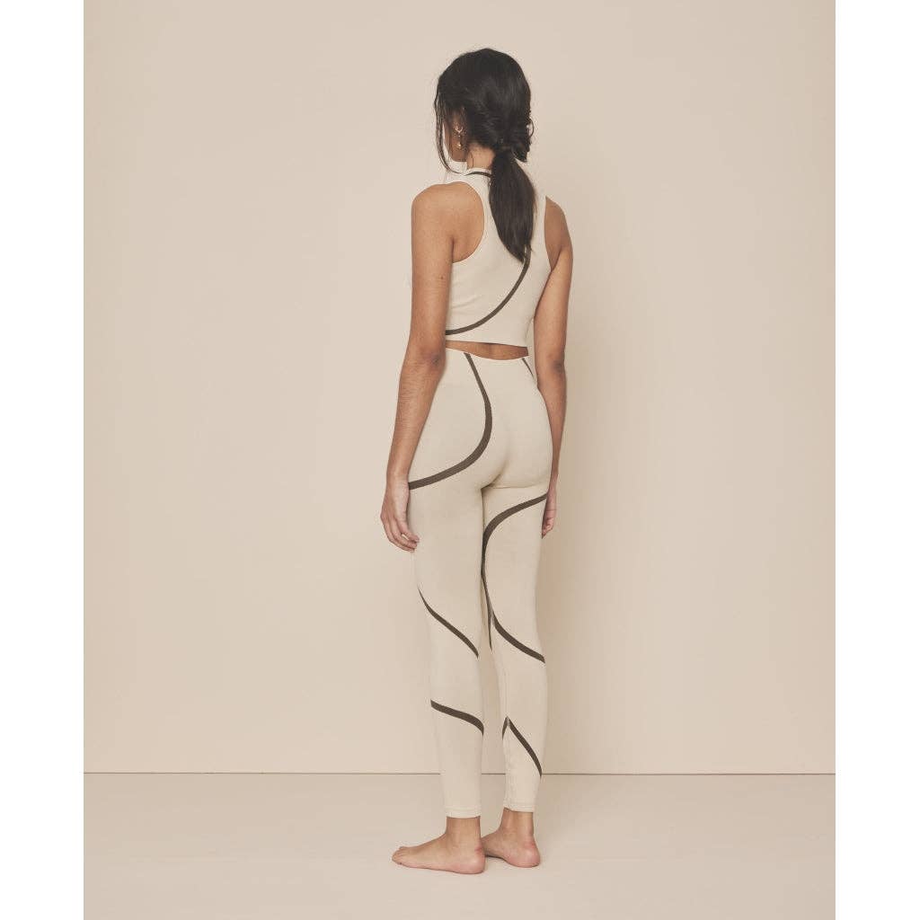 Loud Logo Leggings - Stone