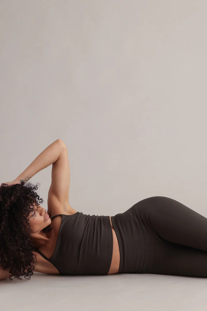 Hey Honey CROPPED HIGH-WAIST LEGGINGS ALWAYS DRESSED FORREST NIGHT