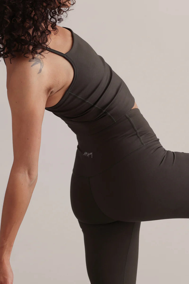 Hey Honey CROPPED HIGH-WAIST LEGGINGS ALWAYS DRESSED FORREST NIGHT