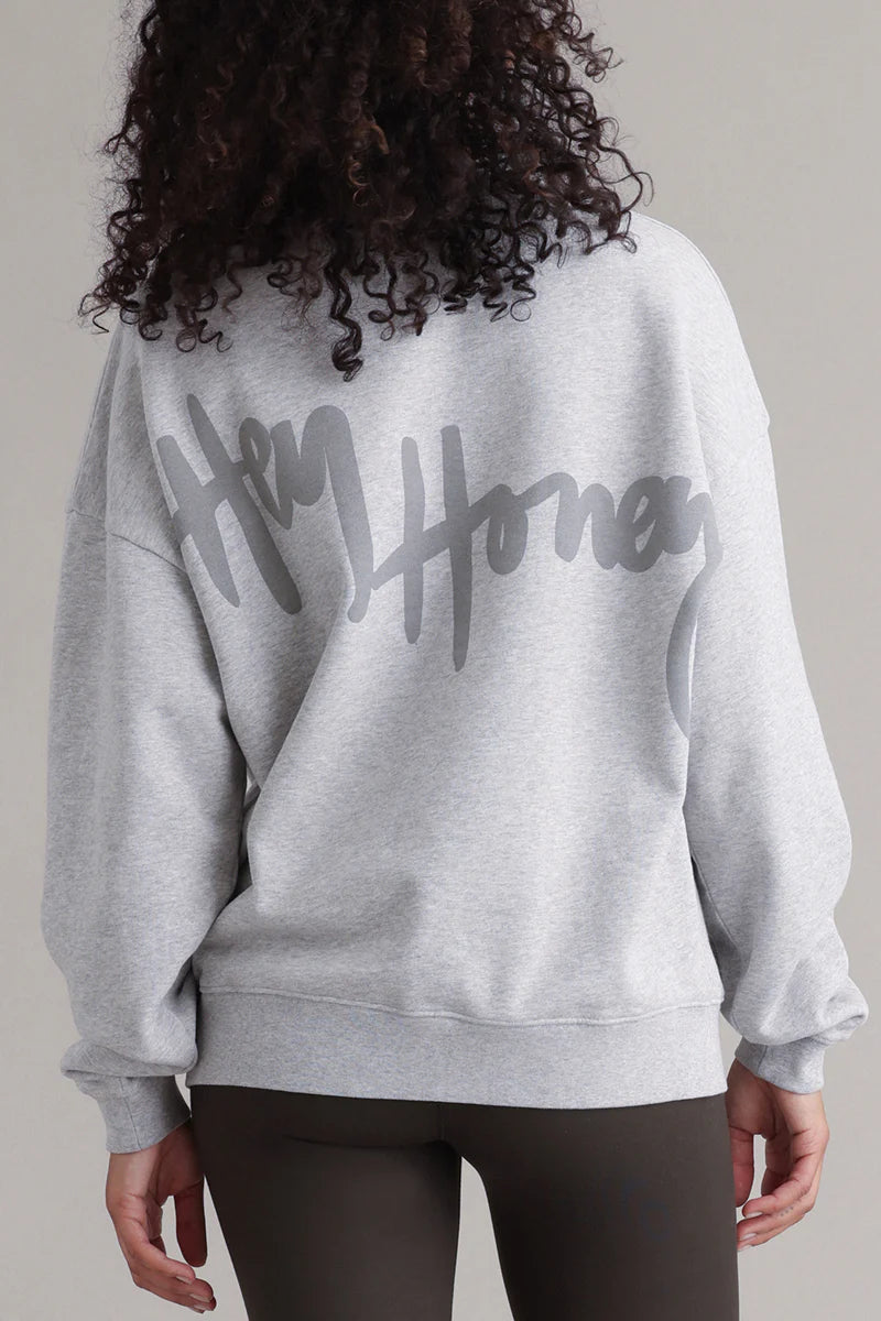 Hey Honey SWEATSHIRT REFLECT GREY MELANGE
