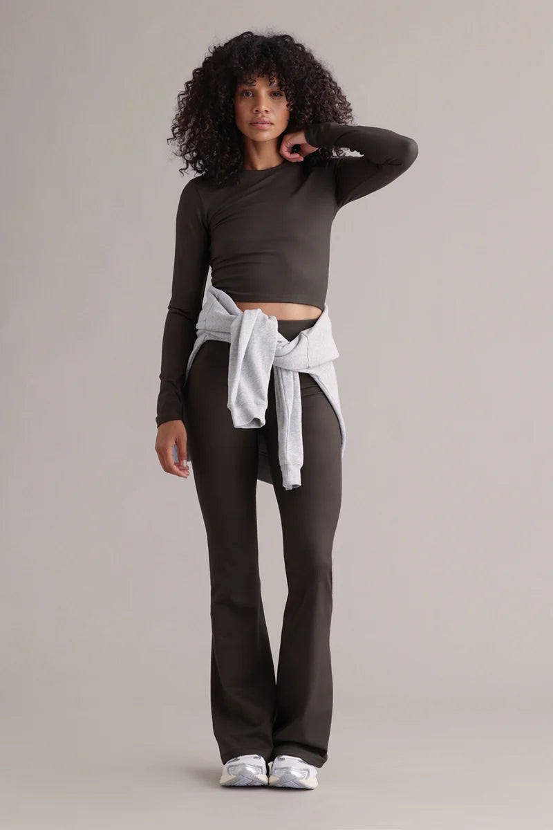 Hey Honey LONGSLEEVE CROPPED ALWAYS DRESSED FORREST NIGHT