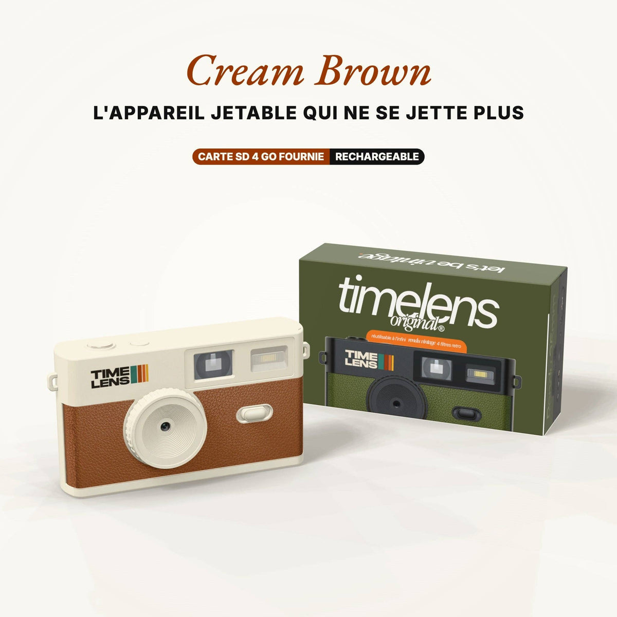 TimeLens®-Kamera Cremebraun