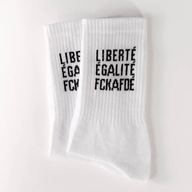FCKAFDÉ Statement Socken - white