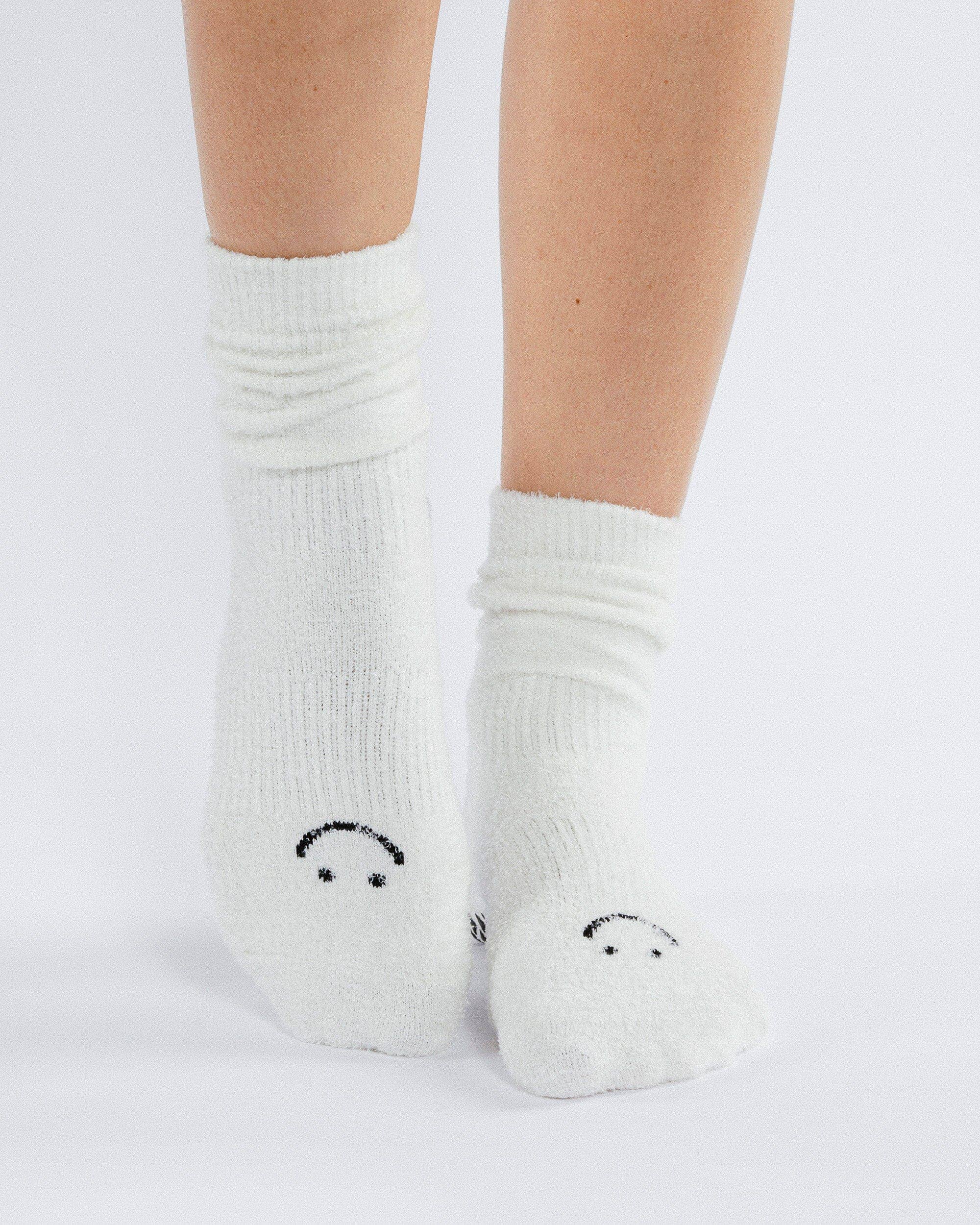 Happy Cloud Crew Grip Socke für Damen
