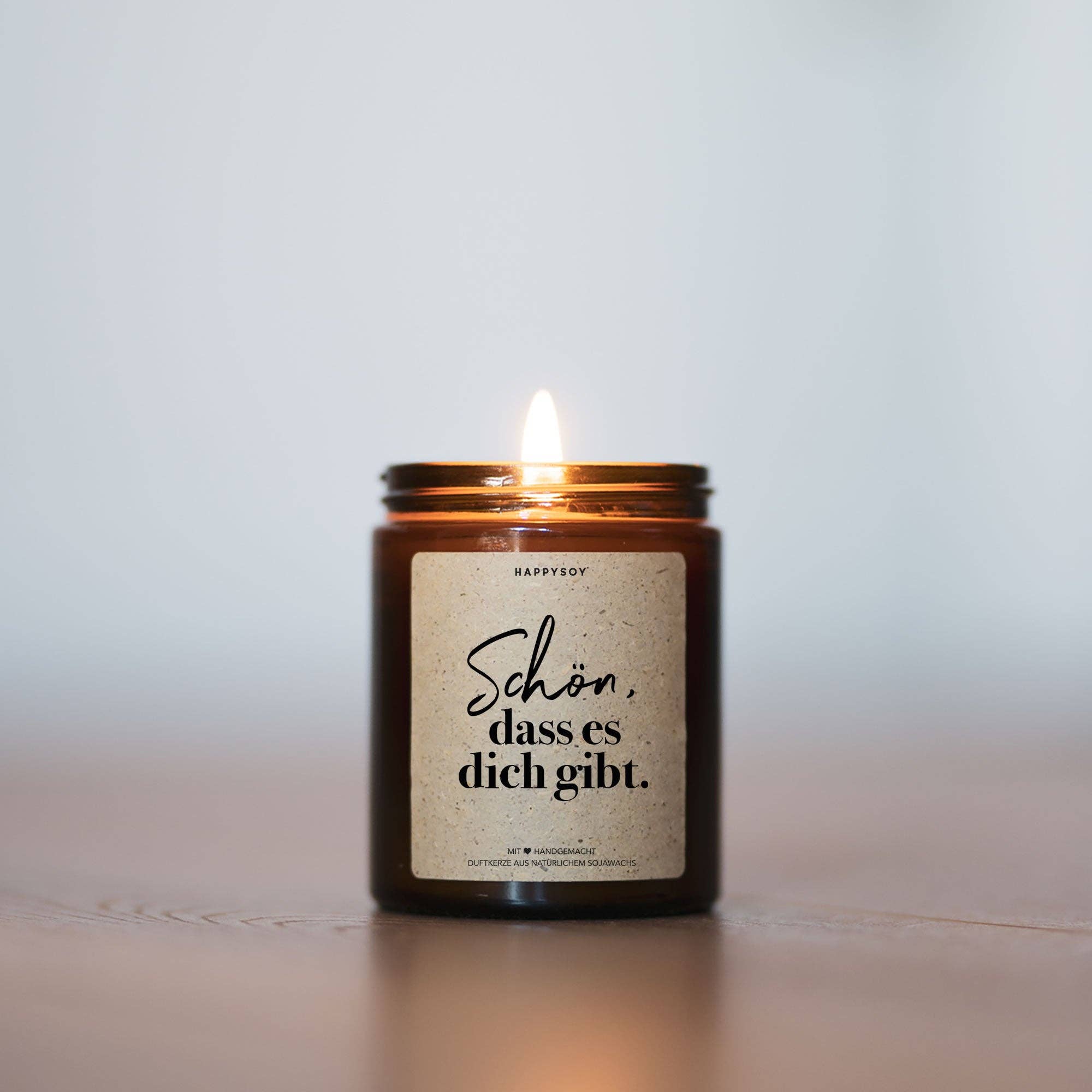 HAPPYSOY Duftkerze | Schön, dass es dich gibt!