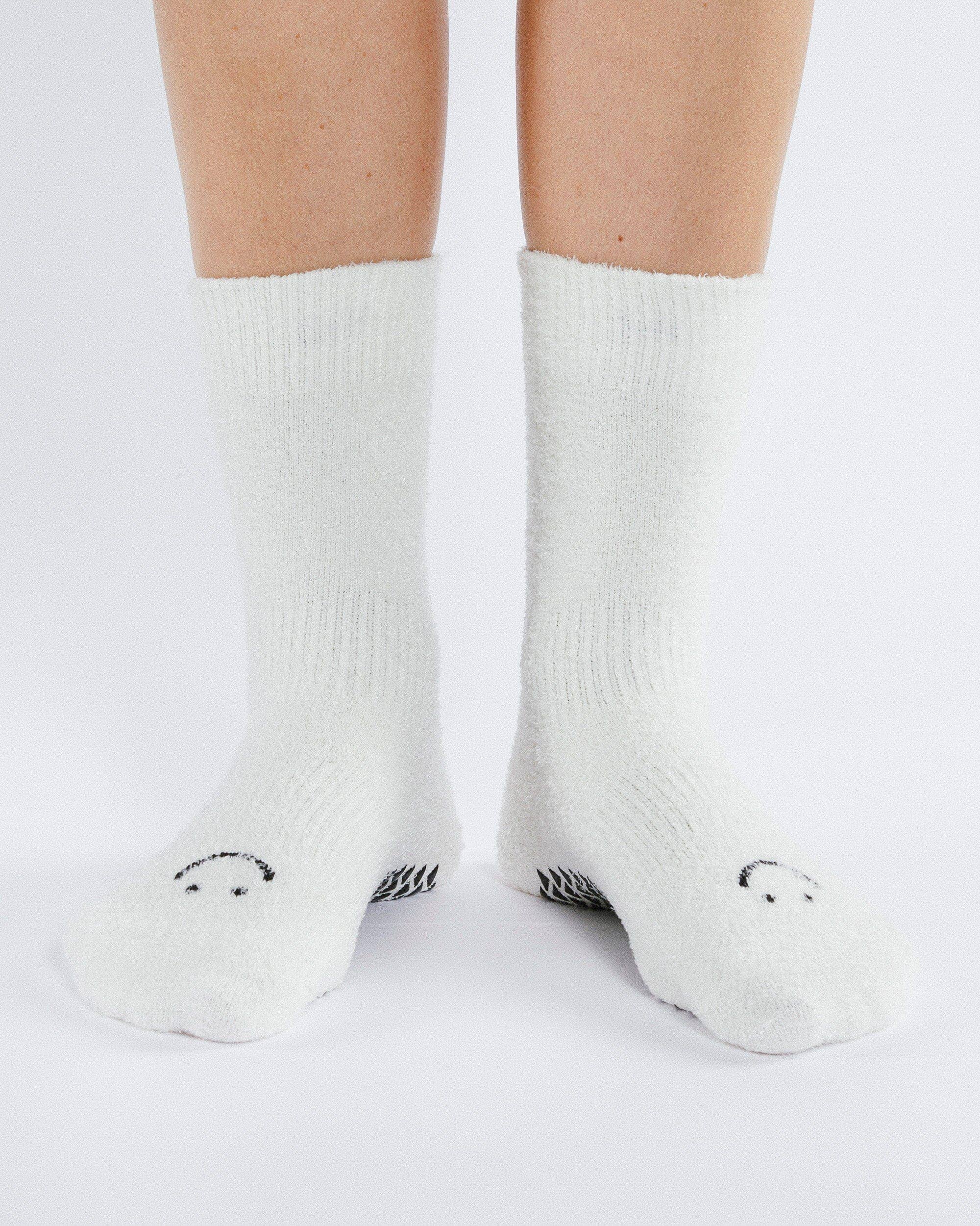 Happy Cloud Crew Grip Socke für Damen