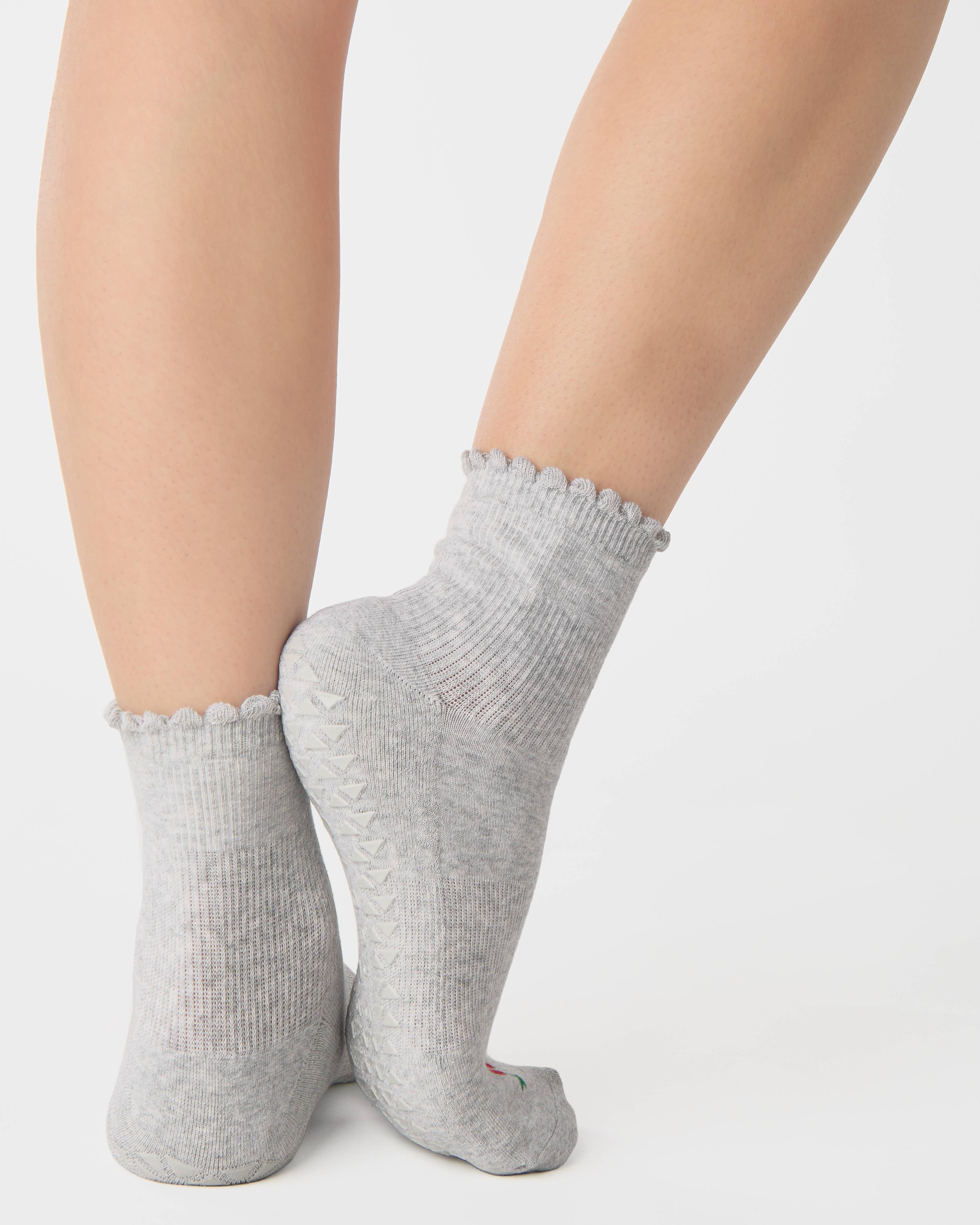 Pointe Studio - Cherry Full Foot Grip Socks