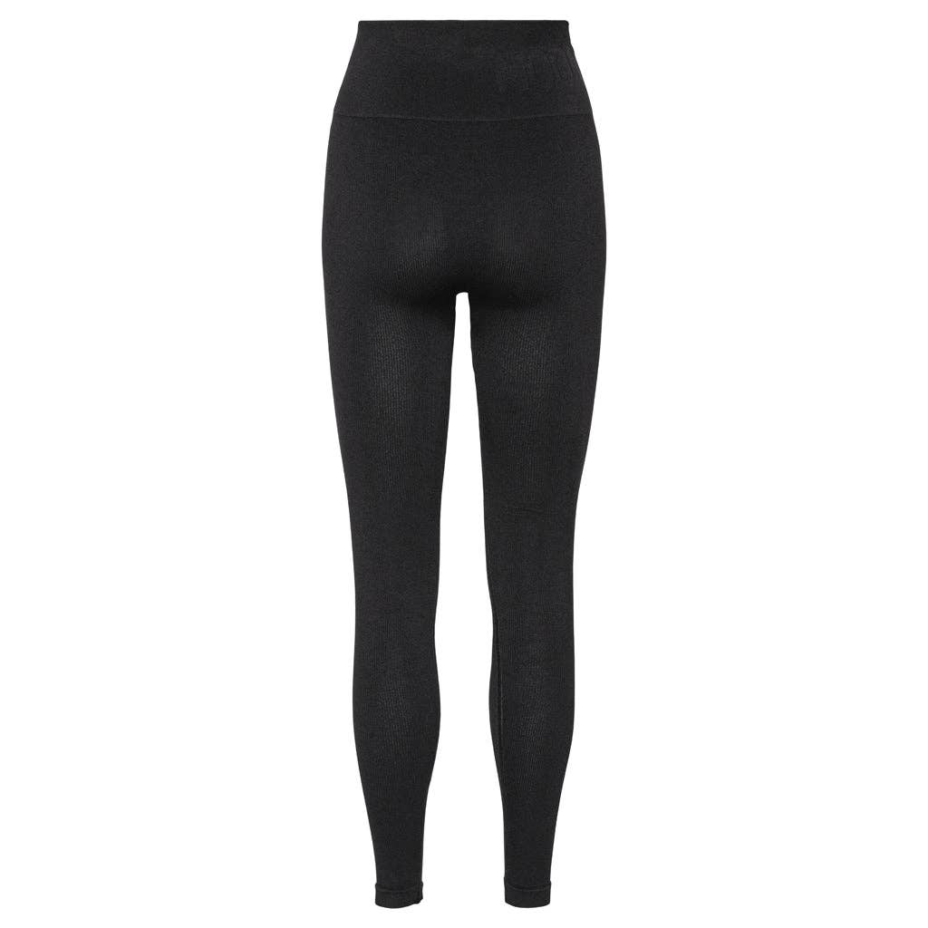Nahtlose Leggings mit weichem Rippmuster - Black Iris