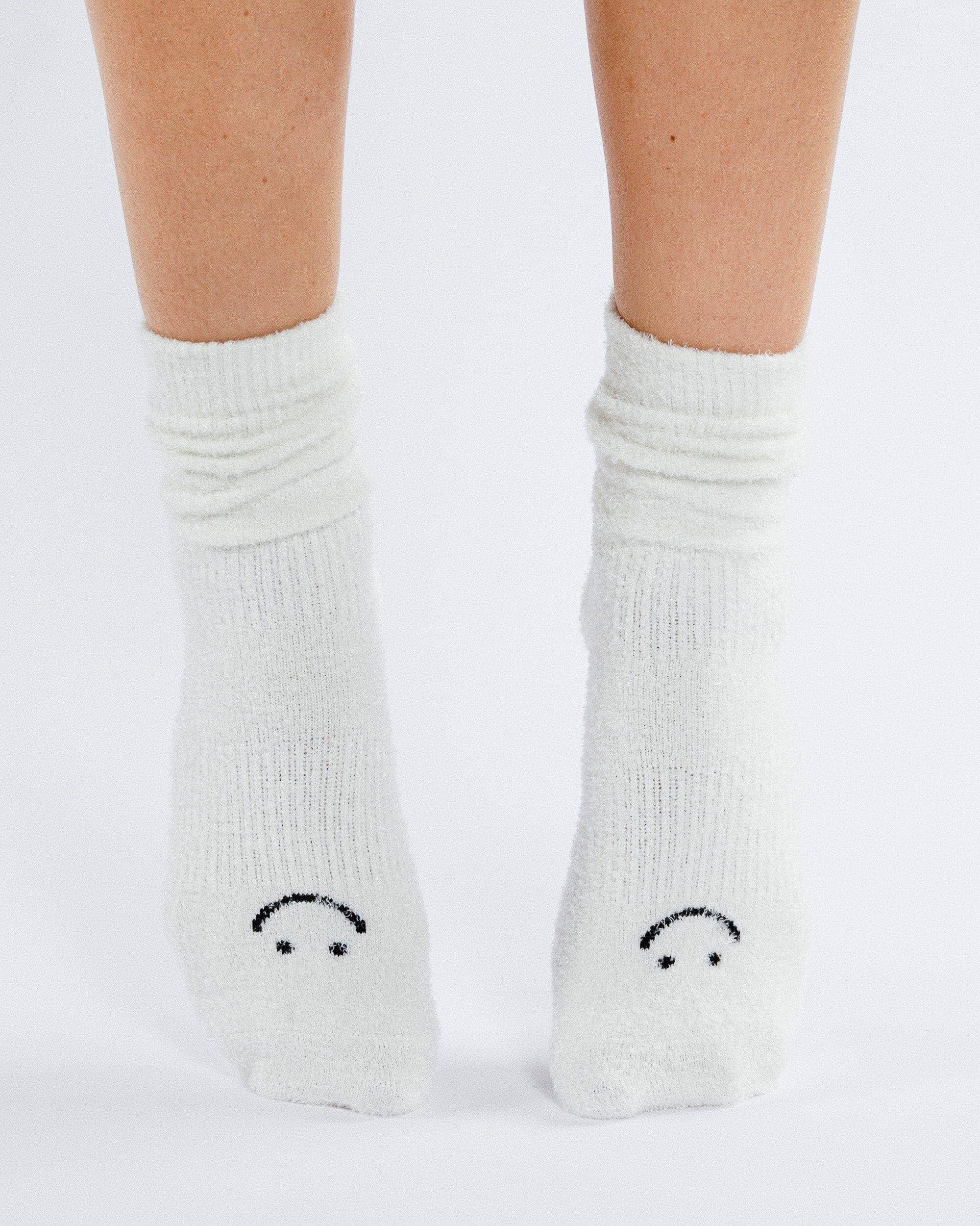 Happy Cloud Crew Grip Socke für Damen