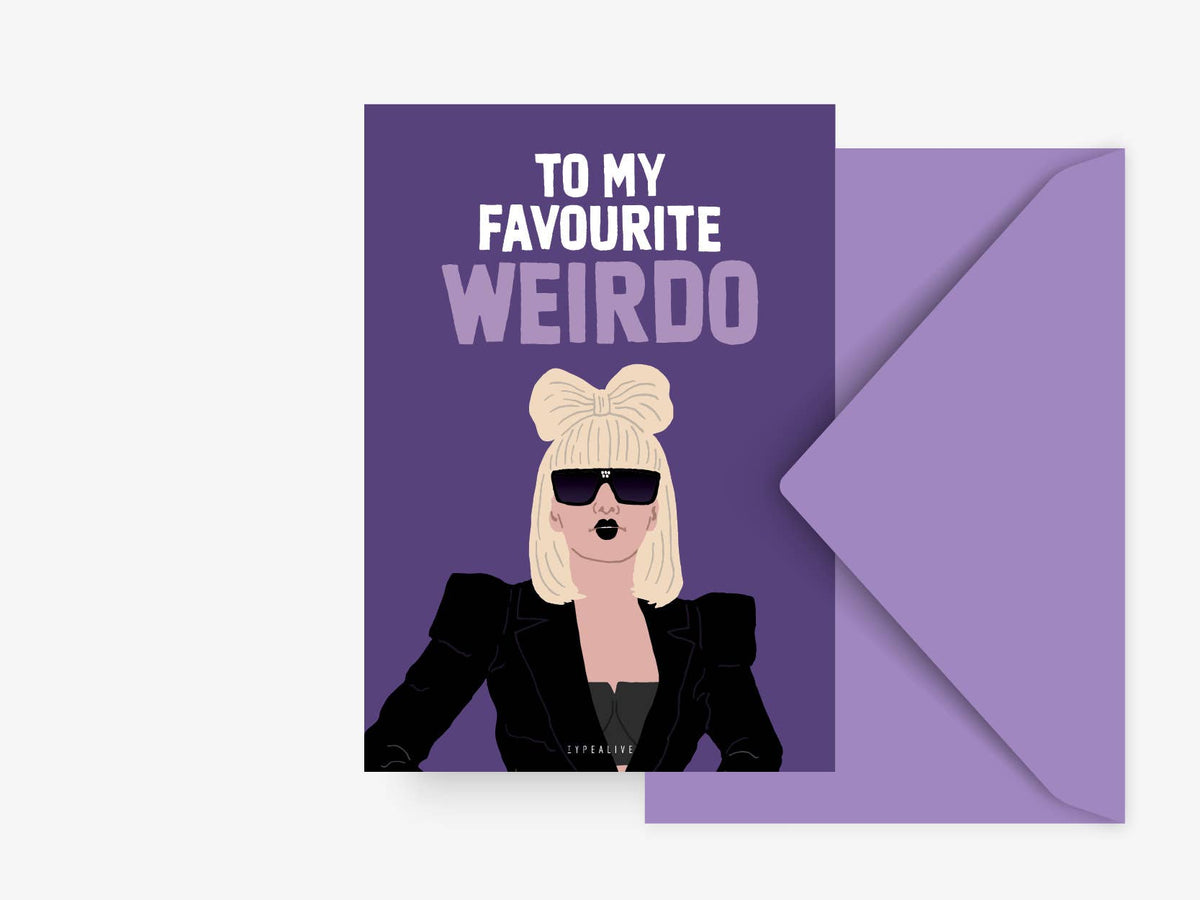 Postkarte / Weirdo typealive