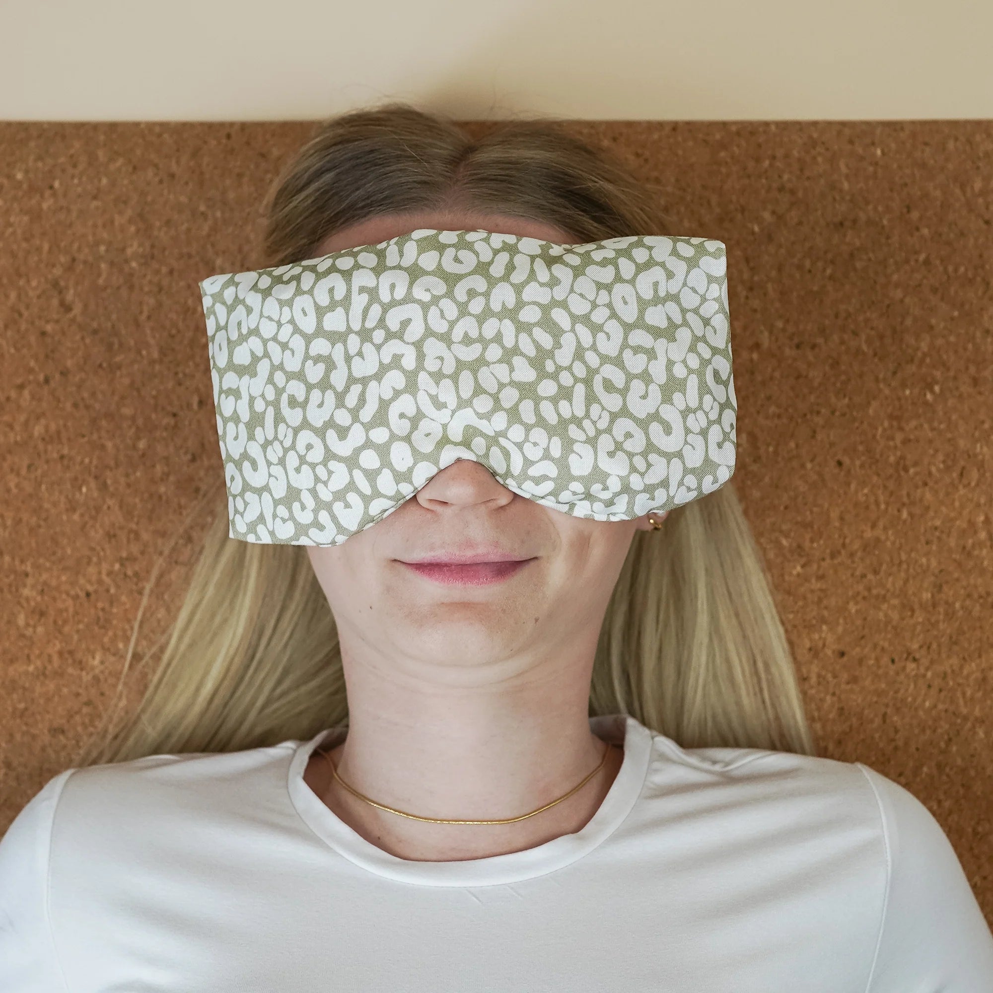 Tochtervonwalter Augenkissen Leomuster Salbei - Lavendel & Dinkel