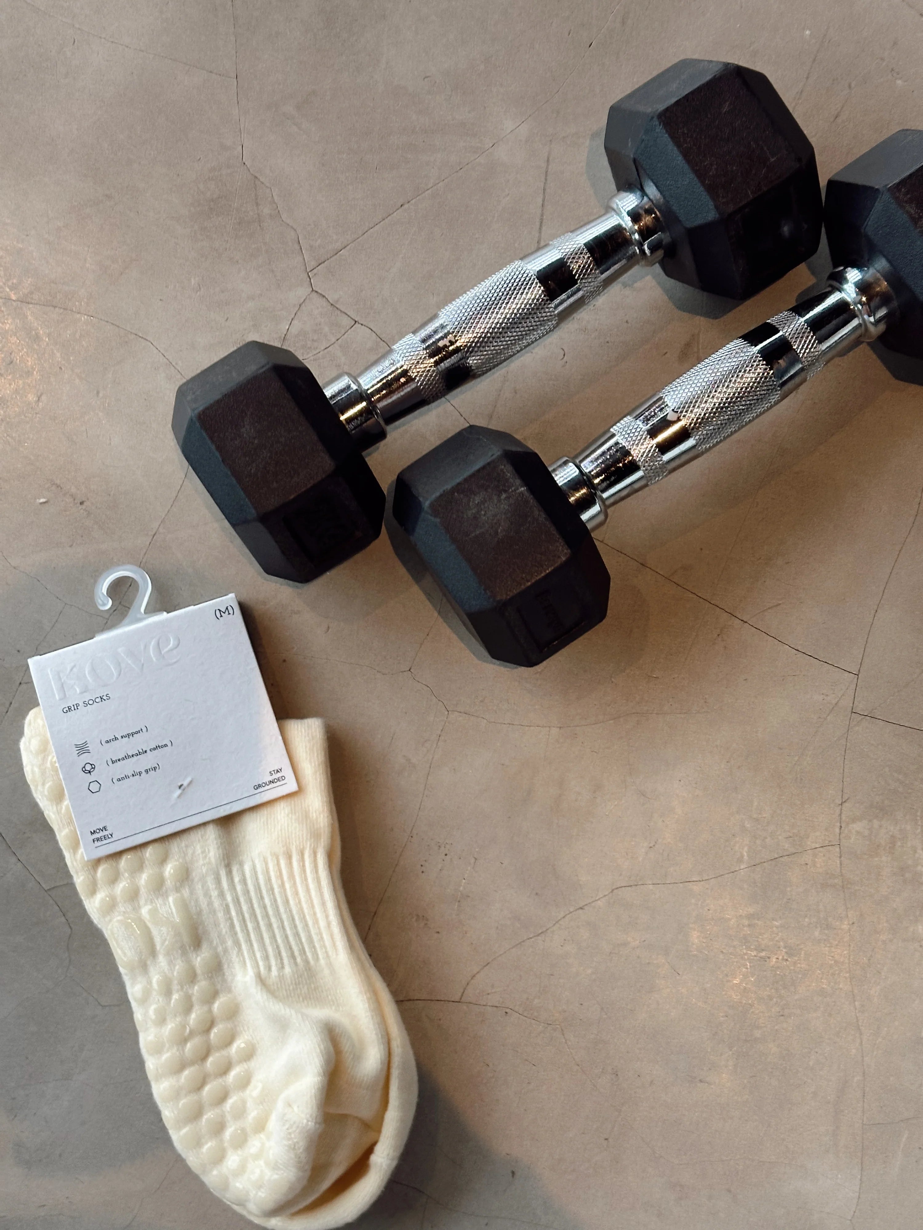 Butter Yellow - Les Basics Grip Socken