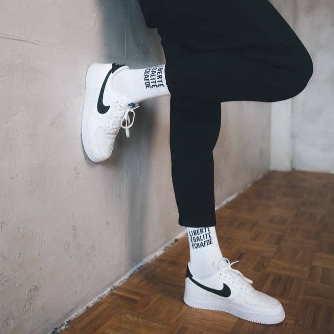 FCKAFDÉ Statement Socken - white