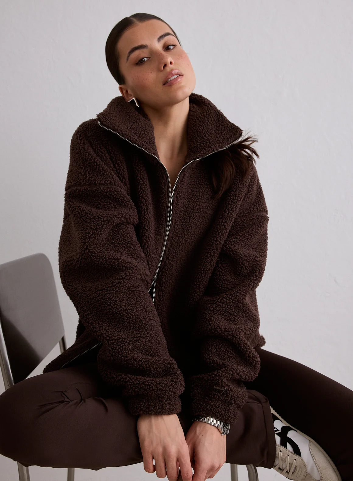 Aim'n Sportswear Pile Jacket Cacao