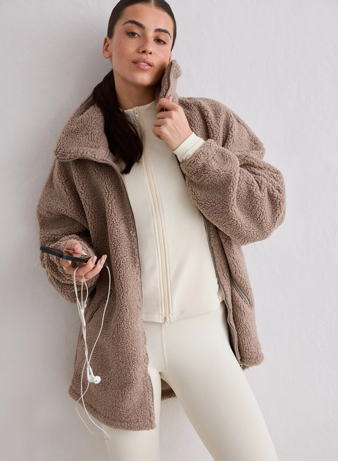 Aim'n Sportswear Pile Jacket Dark Clay