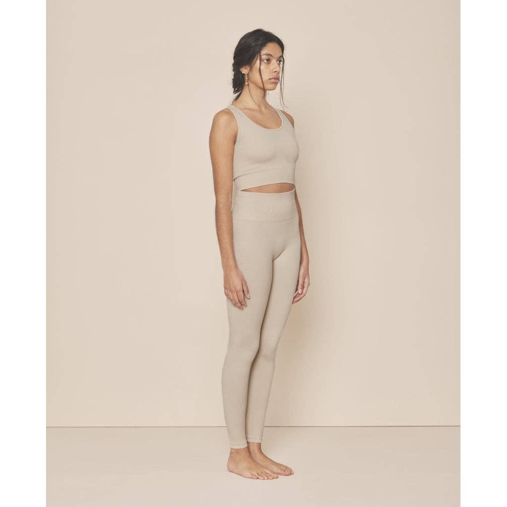 Crop-Top aus weichem Rippstoff ohne Nähte - Rain
