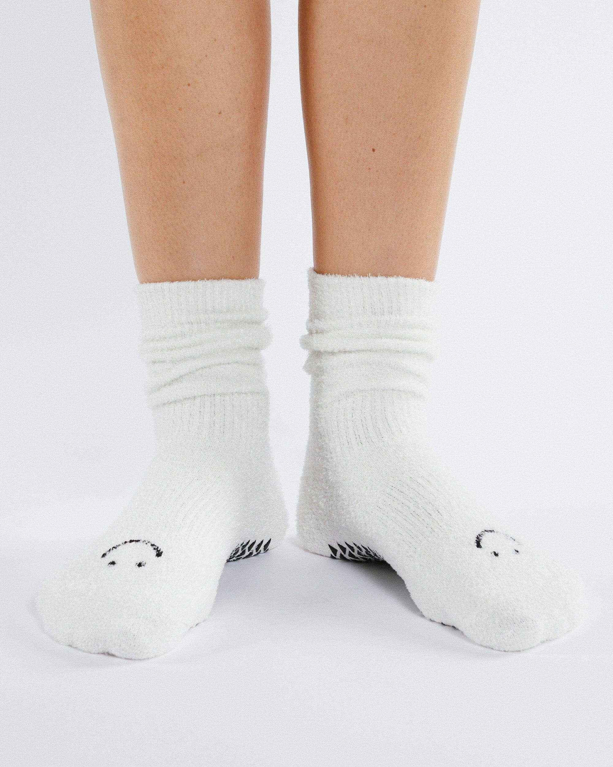 Happy Cloud Crew Grip Socke für Damen