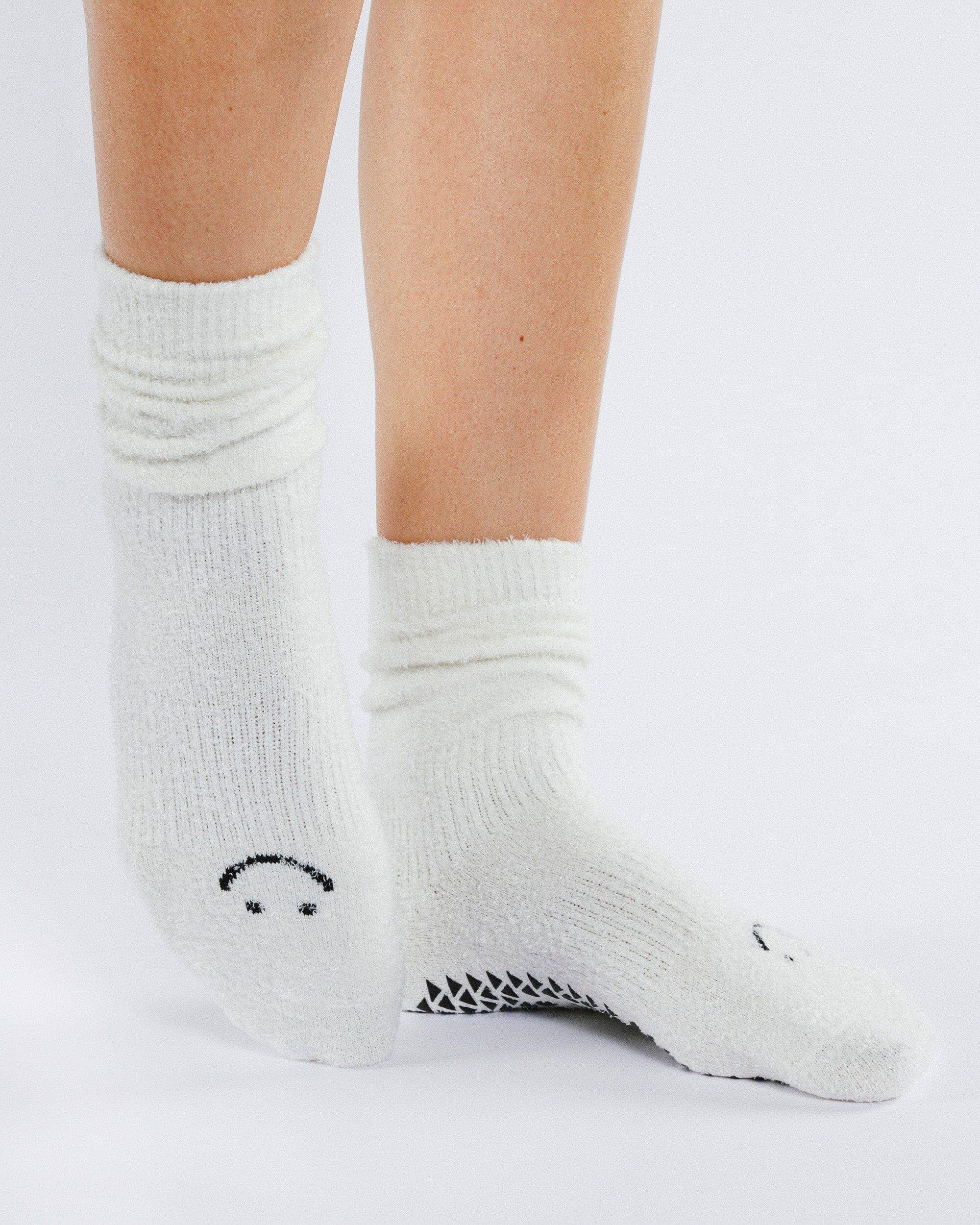 Happy Cloud Crew Grip Socke für Damen
