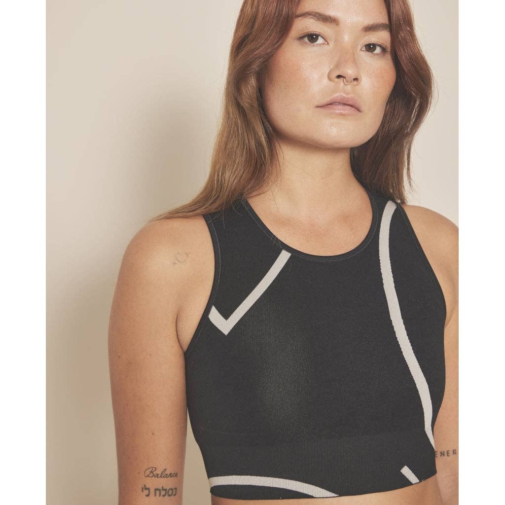Loud Logo Crop-Top - Schwarz