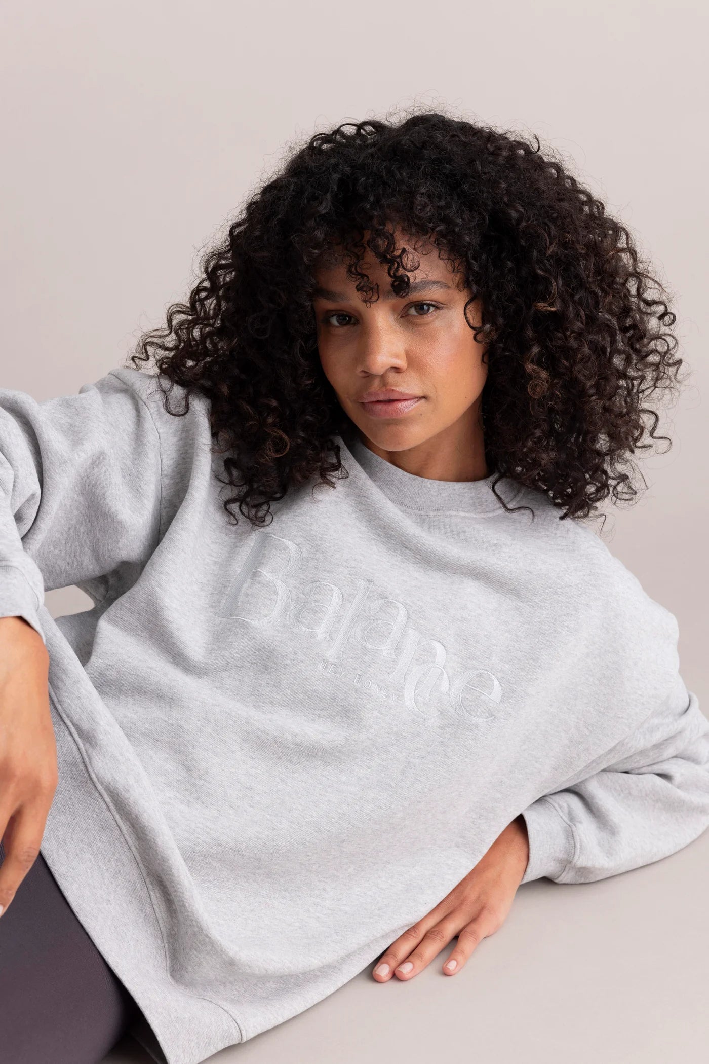 Hey Honey SWEATSHIRT BALANCE GREY MELANGE