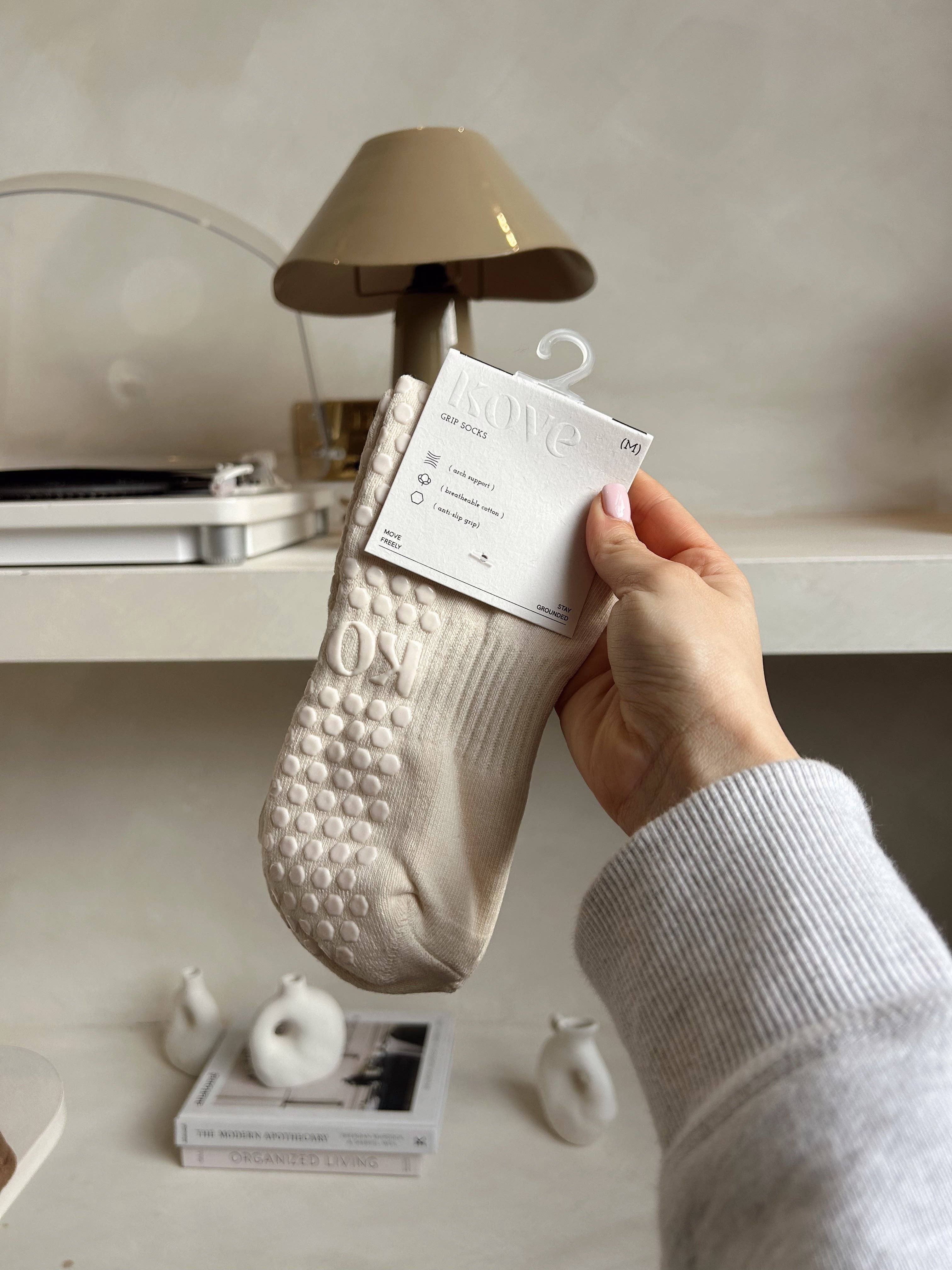 Kove - Les Basics Grip Socks Creme