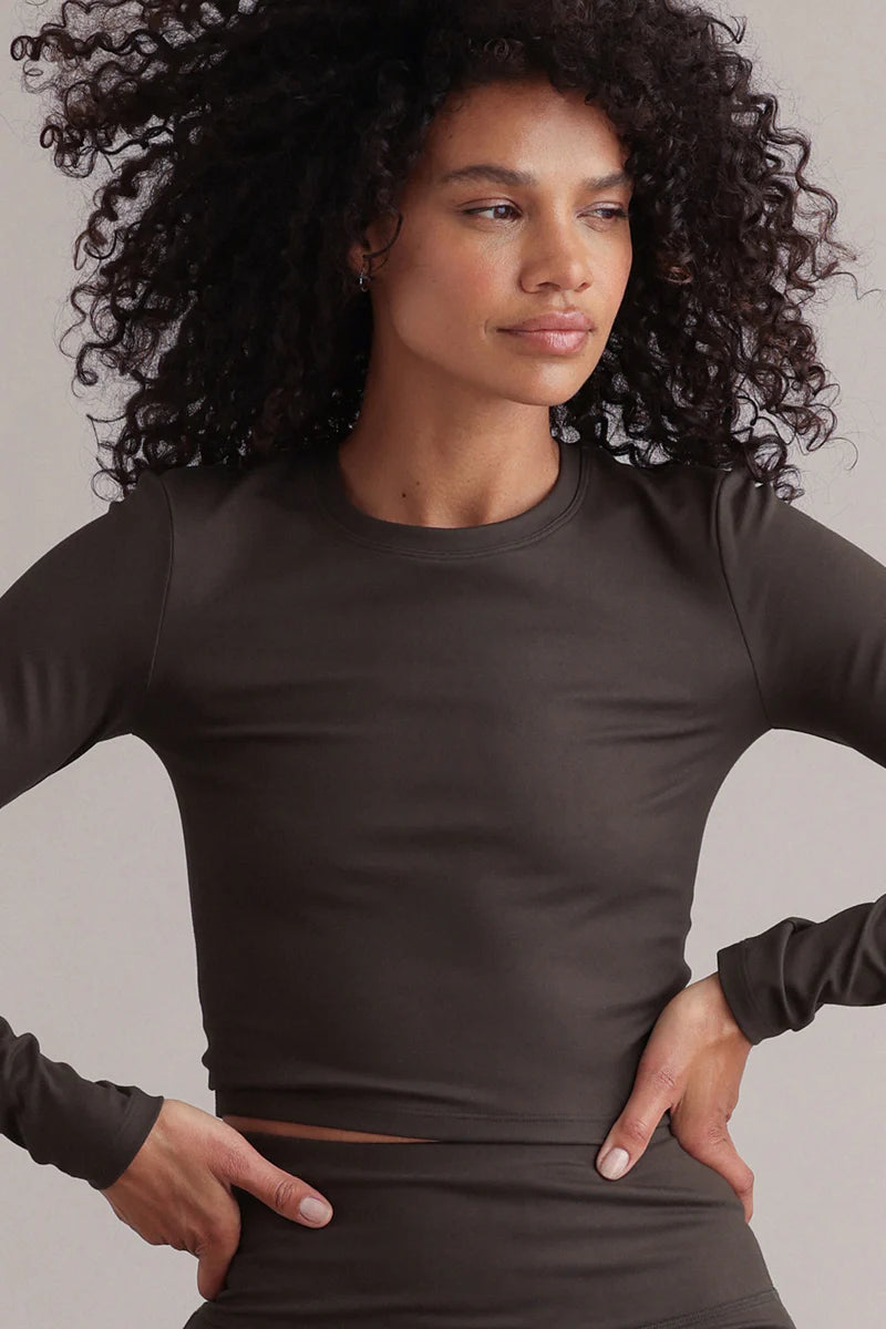 Hey Honey LONGSLEEVE CROPPED ALWAYS DRESSED FORREST NIGHT