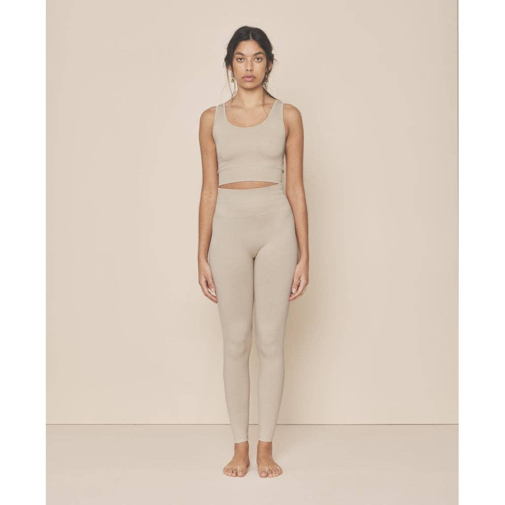 Crop-Top aus weichem Rippstoff ohne Nähte - Rain