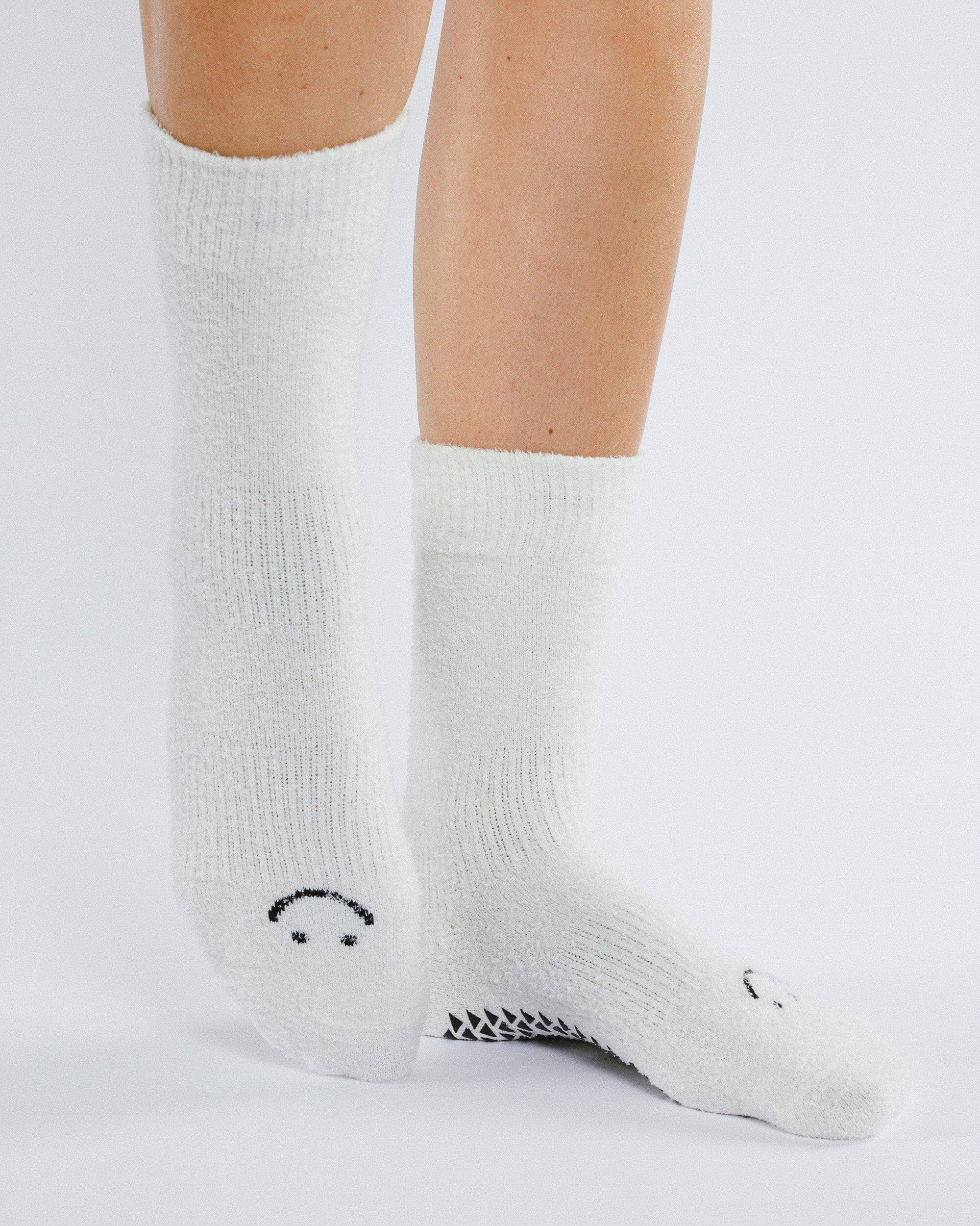Happy Cloud Crew Grip Socke für Damen