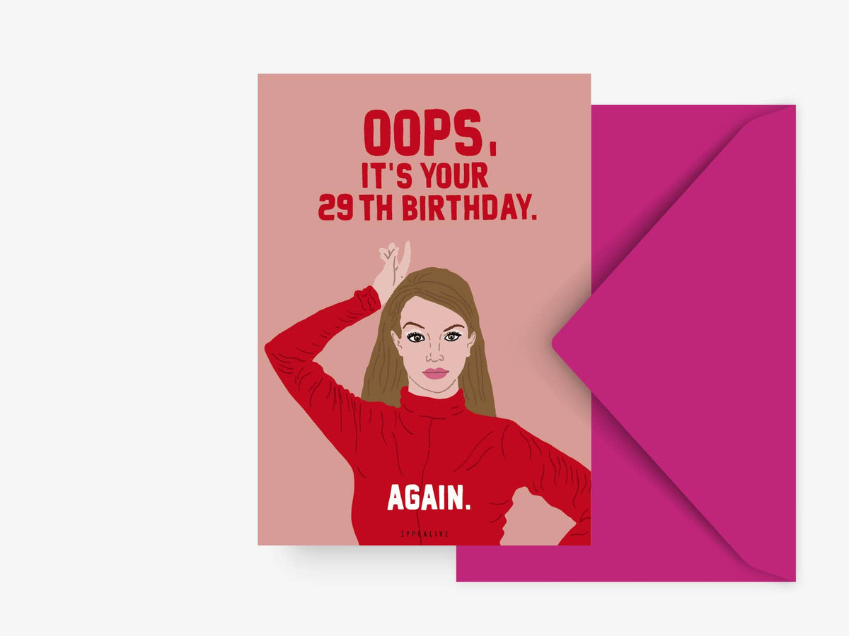 Postkarte / Oops typealive