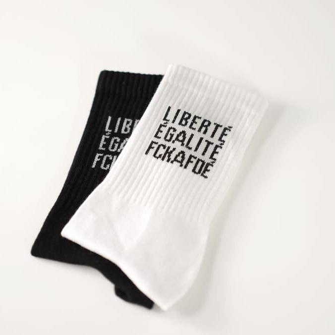 FCKAFDÉ Statement Socken - white