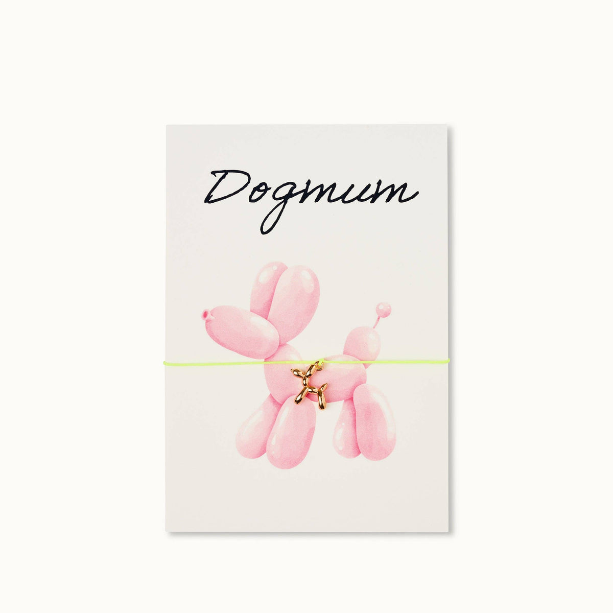 Armband-Karte: Dogmum Ballon Hund