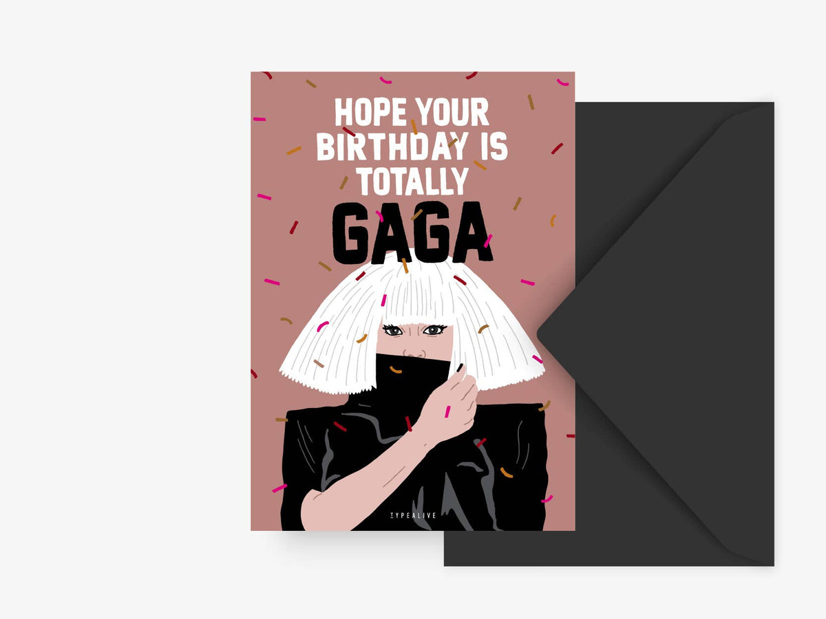 Postkarte / Gaga Birthday typealive