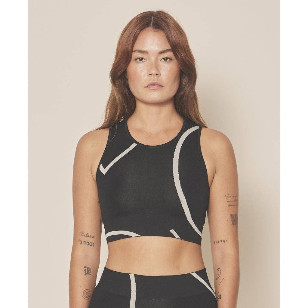 Loud Logo Crop-Top - Schwarz