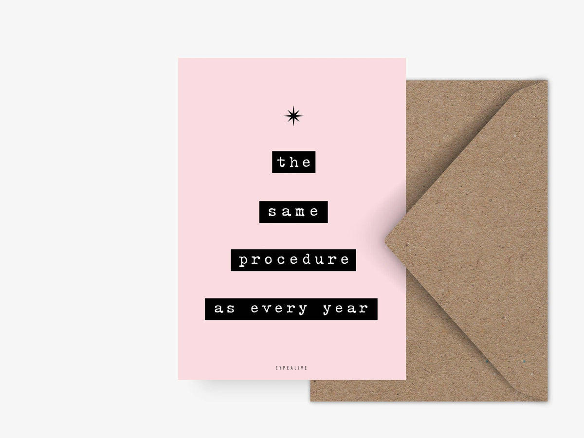 Postkarte / Always The Same typealive
