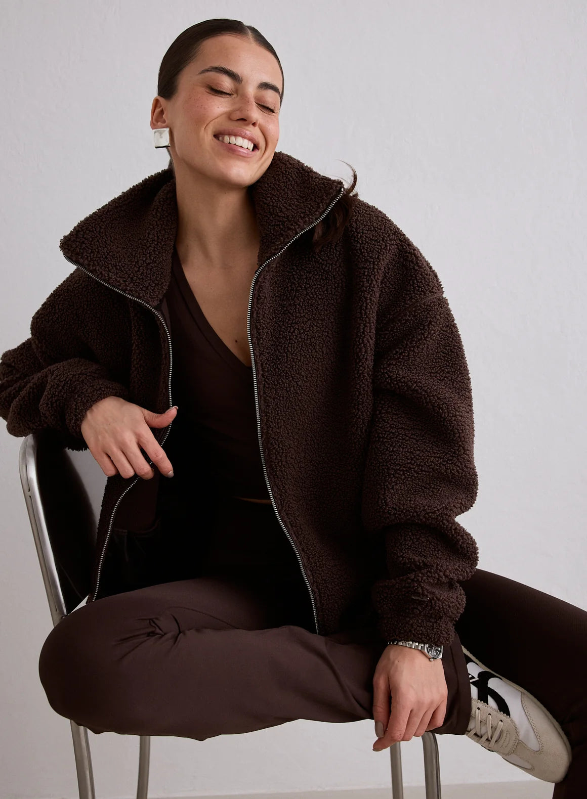 Aim'n Sportswear Pile Jacket Cacao