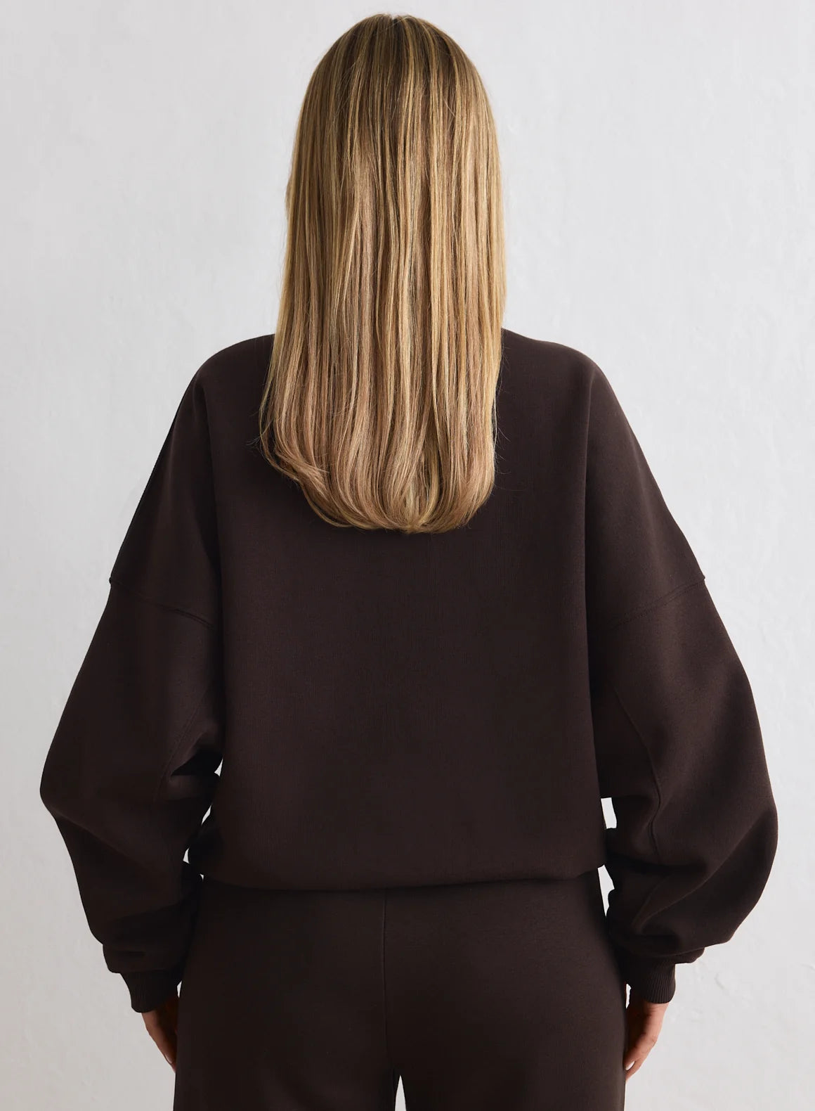 Aim'n Sportswear Varsity Sweat Half Zip chocolate
