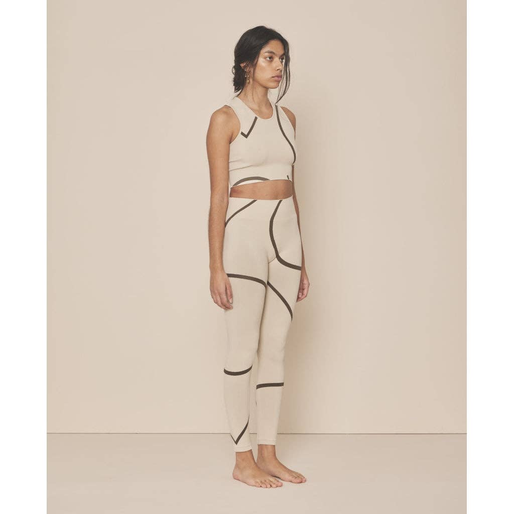 Loud Logo Leggings - Stone