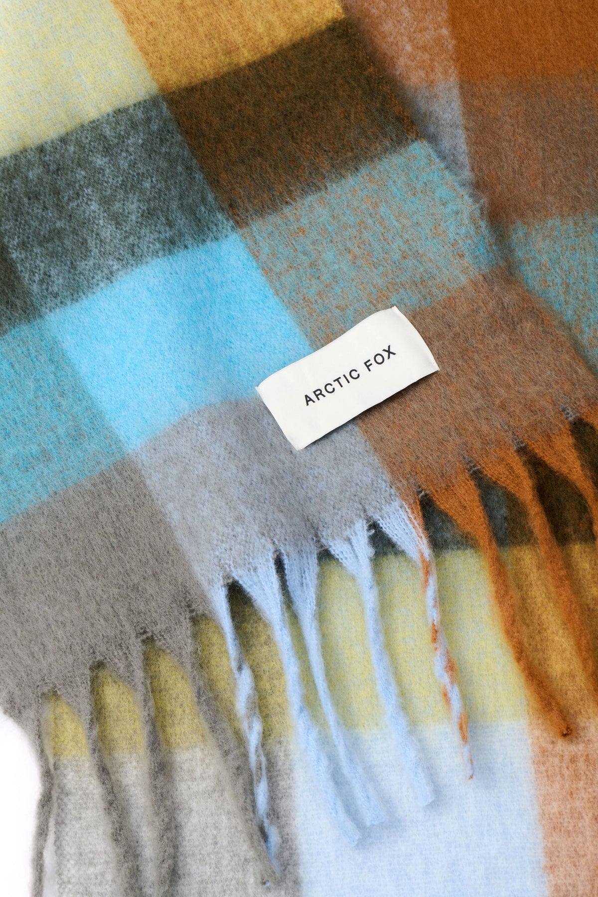 Arctic Fox Reykjavik-Schal - 100 % recycelt - Blau/Braun