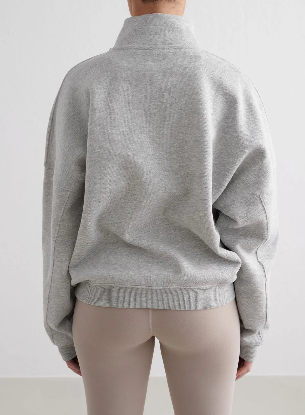 Aim'n Sportswear Varsity Sweat Half Zip grey melange
