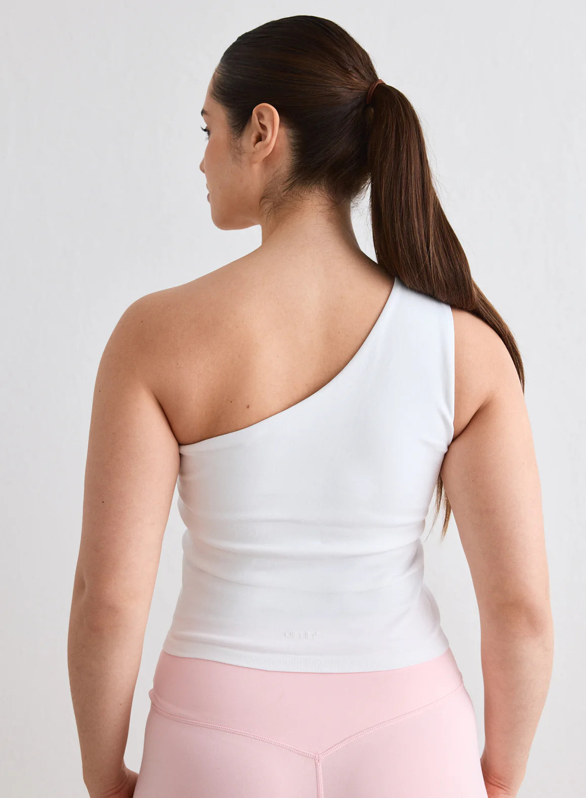 Aim'n Sportswear Shape Seamless One Shoulder Bralette white